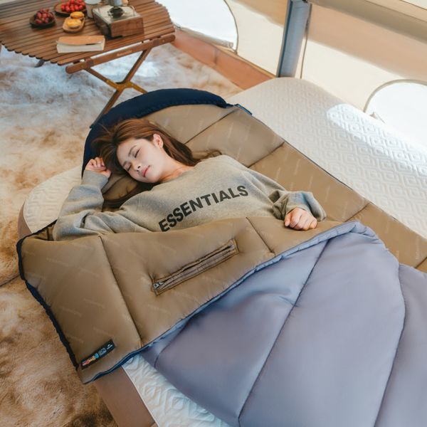 Спальник з капюшоном Naturehike Sunny Day PL02 U450 CNK2550WS028, (3,9&deg;C), правий, коричнево-зелений 6977465868435 фото