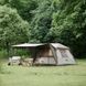 Намет з навісом Naturehike Village CNK2300ZP021, коричневий великий 6976023920189 фото 2