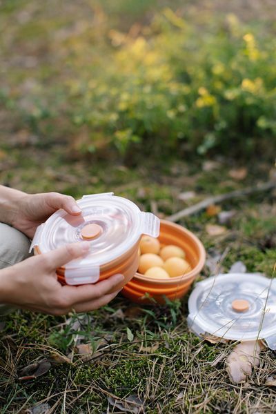 Контейнер Tribe Bowl Container 800 мл силіконовий T-FF-0046, olive olive
