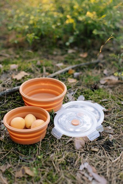 Контейнер Tribe Bowl Container 800 мл силіконовий T-FF-0046, olive olive