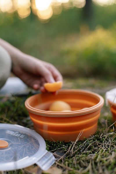 Контейнер Tribe Bowl Container 800 мл силіконовий T-FF-0046, olive olive