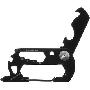 Munkees 2534 брелок-мультиінструмент 13-function Card Tool black 2534-BK фото