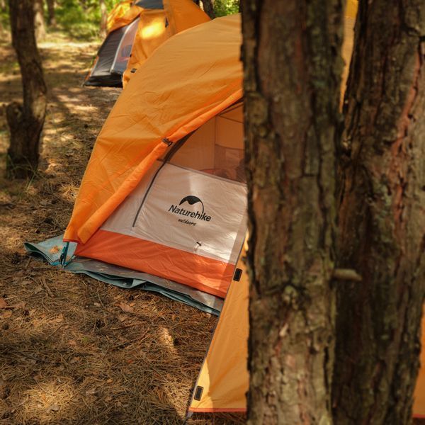 Намет надлегкий двомісний з футпринтом Naturehike Star-River 2 Updated NH17T012-T, 210T, помаранчевий 6927595716519 фото