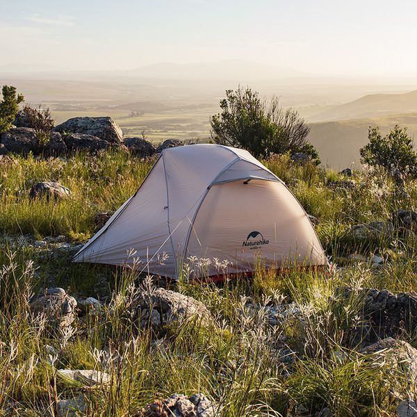Намет надлегкий двомісний з футпринтом Naturehike Star-River 2 Updated NH17T012-T, 210T, помаранчевий 6927595716519 фото