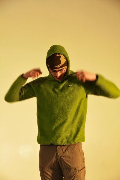Alpha direct hoodie 90 gsm SPRING GREEN balaclava