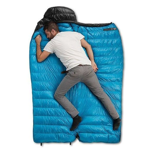 Спальник з натуральним пухом Naturehike CWZ400 NH19W400-Z, (7&deg;C), p-р L, жовтий 6927595765364 фото