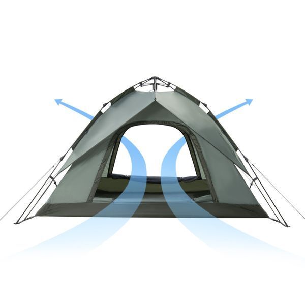 Намет тримісний автоматичний Naturehike NH21ZP008, оливково-зелений 6927595777442 фото