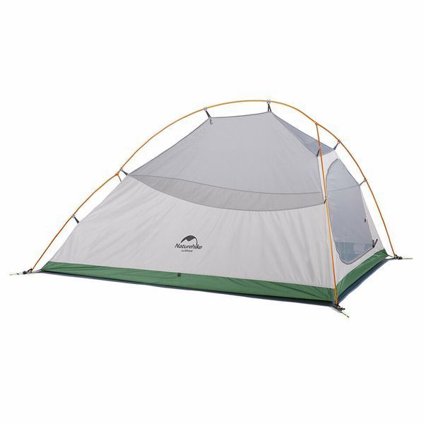Намет надлегкий тримісний з футпринтом Naturehike Cloud Up 3 Updated NH18T030-T, 210T, зелений 6927595730621 фото