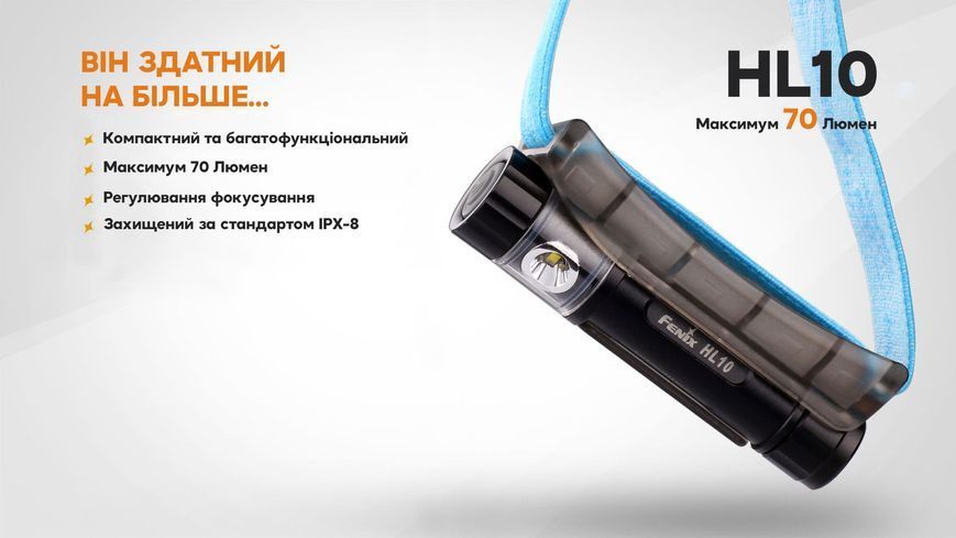 Ліхтар налобний Fenix HL10 black HL10bk фото