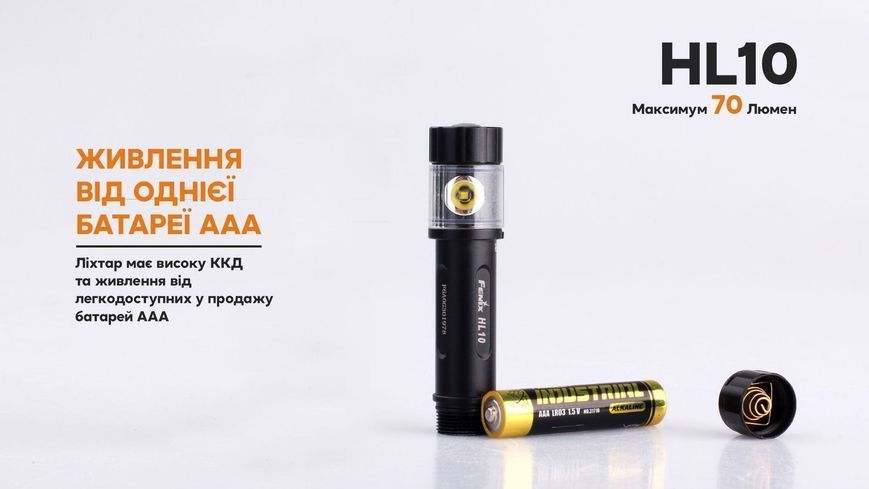 Ліхтар налобний Fenix HL10 gold HL10gl фото