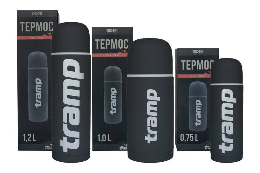 Термос TRAMP Soft Touch 1 л, Жовтий TRC-109-yellow фото