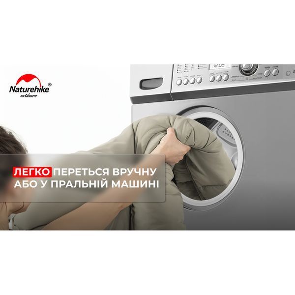 Спальник з капюшоном Naturehike M400 NH20MSD02, (1&deg;C), лівий, зелений 6975641885566 фото