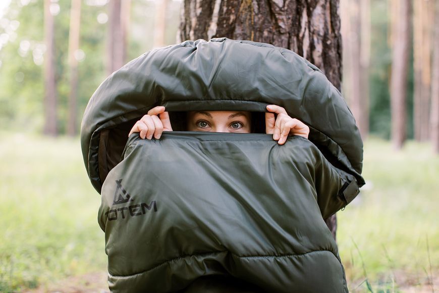Спальний мішок Totem Hunter XXL кокон лівий olive 220/90-55 UTTS-005 UTTS-005-L фото