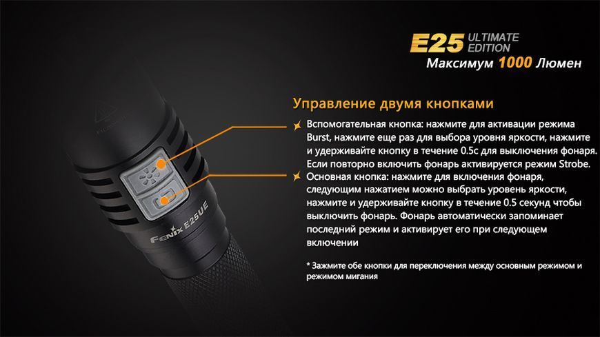 Ліхтар ручний Fenix E25UE Cree XP-L V5 E25XPLV5 фото