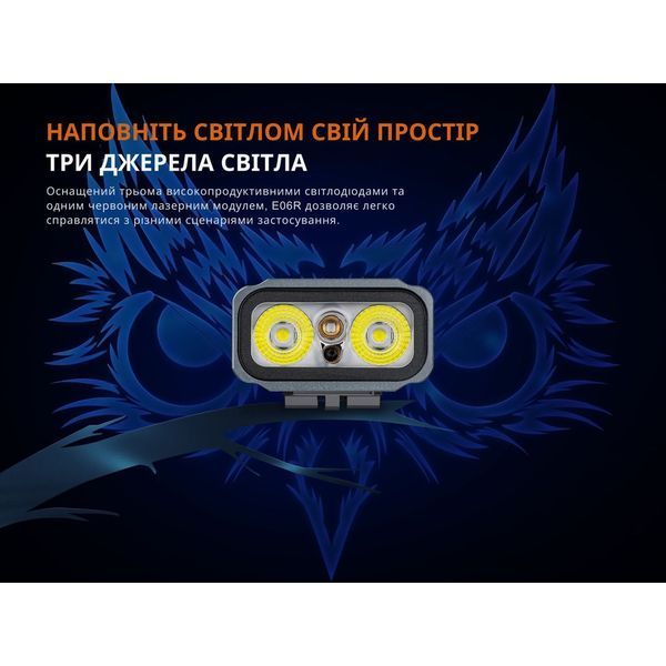 Ліхтар наключний Fenix E06R сірий E06RGray фото