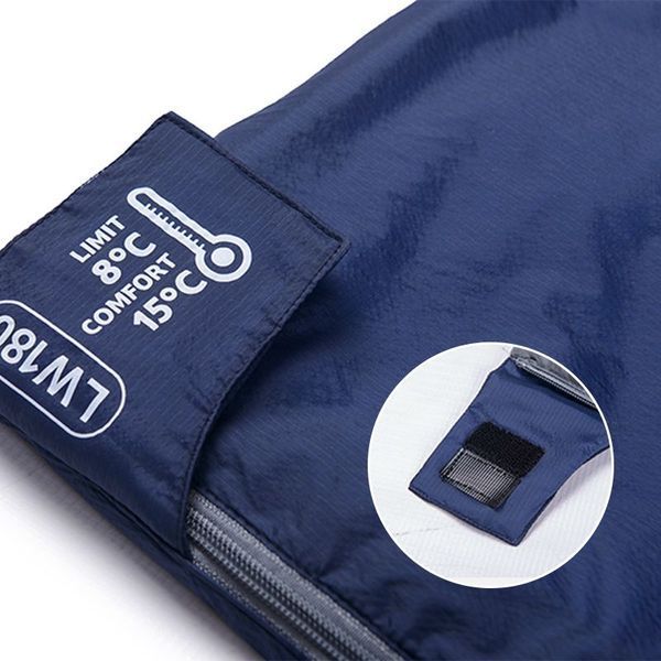 Спальник надлегкий Naturehike LW180 NH21MSD04 правий, (15&deg;C), p-p М, темно-блакитний 6927595788165-R фото