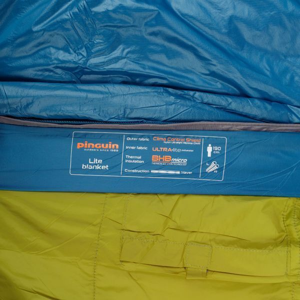 Lite Blanket CCS 190 спальник-ковдра, Petrol, Right Zip