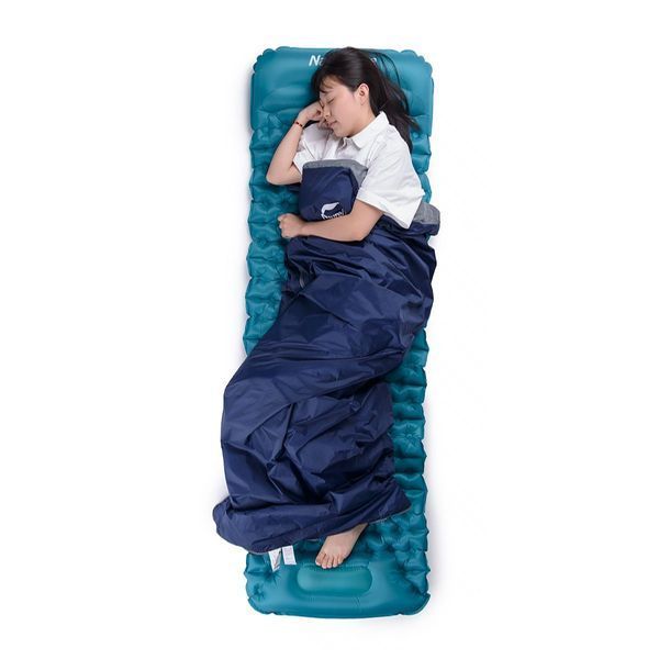 Спальник надлегкий Naturehike LW180 NH21MSD04 правий, (15&deg;C), p-p М, темно-блакитний 6927595788165-R фото