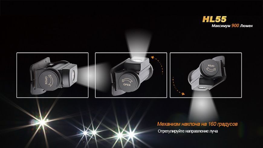 Ліхтар налобний Fenix HL55 XM-L2 U2 HL55XML2U2 фото