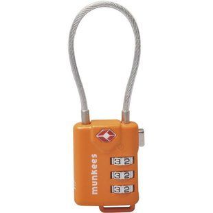 Munkees 3609 брелок-замок TSA Cable Combi Lock orange 3609-OR фото