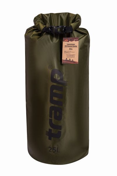 Гермомішок Tramp PVC Diamond Rip-Stop 25, Оливковий TRA-118-olive фото