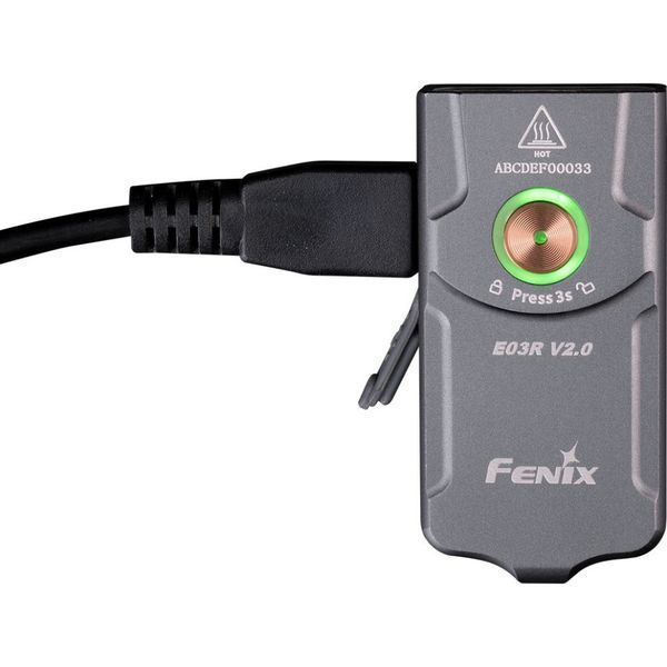 Ліхтар наключний Fenix E03R V2.0, синій E03RV20BL фото