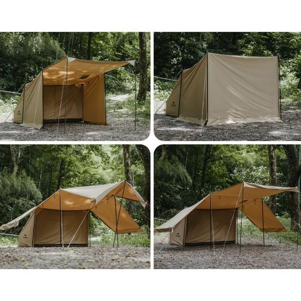 Намет одномісний із тентом Naturehike CNK2450WS026, коричневий 6927595713334 фото