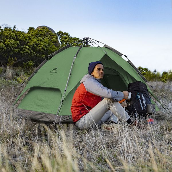 Намет тримісний автоматичний Naturehike NH21ZP008, темно-зелений 6976023922336 фото