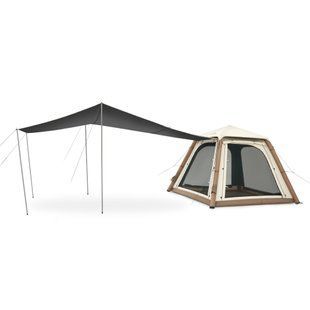 Намет чотиримісний автоматичний надувний із тентом Naturehike Ango CNK2550WS017, коричневий 6977465869852 фото