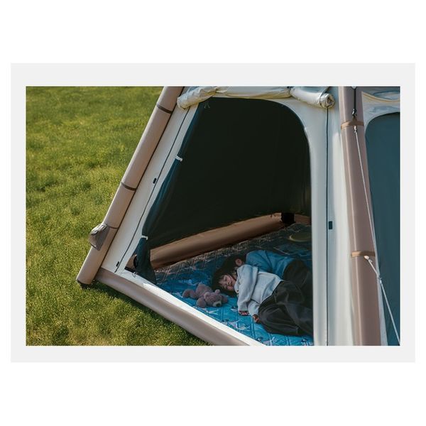 Намет чотиримісний автоматичний надувний із тентом Naturehike Ango CNK2550WS017, коричневий 6977465869852 фото