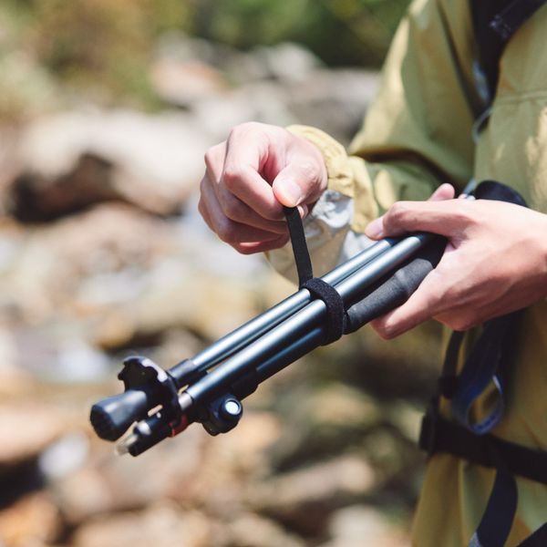 Трекінгова палиця Naturehike CNK2450DS013, 115-135 см, чорна 6975641883920 фото