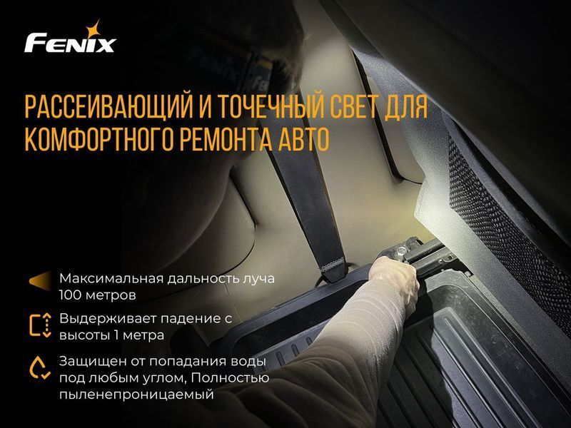 Ліхтар налобний Fenix HL26R чорний HL26Rbk фото