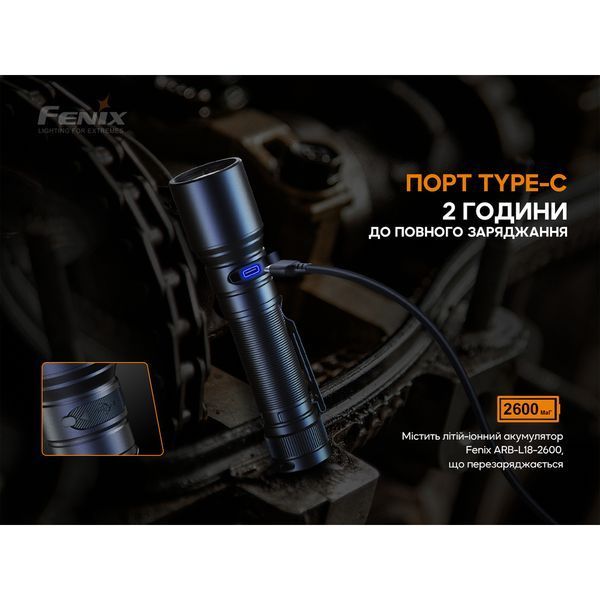 Ліхтар ручний Fenix C6V3.0 помаранчевий | Лімітована серія C6V30orange фото