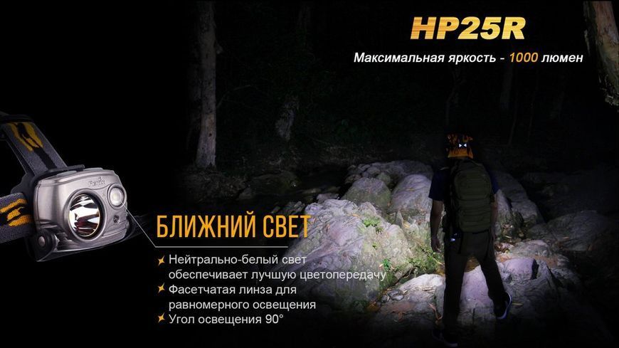 Ліхтар налобний Fenix HP25R HP25R фото