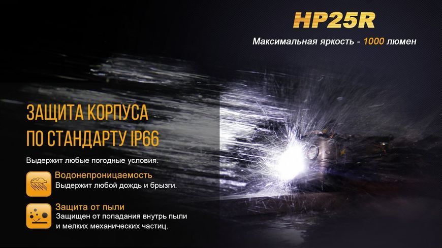 Ліхтар налобний Fenix HP25R HP25R фото