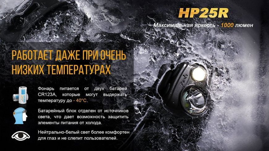 Ліхтар налобний Fenix HP25R HP25R фото