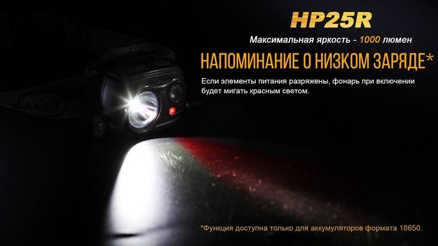 Ліхтар налобний Fenix HP25R HP25R фото