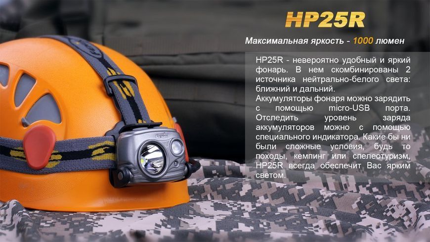 Ліхтар налобний Fenix HP25R HP25R фото