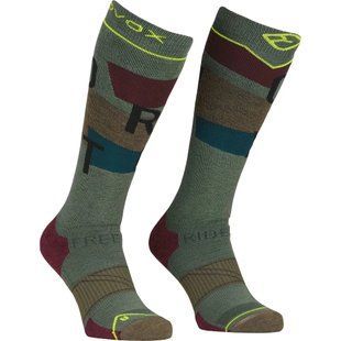 Шкарпетки ч Ortovox FREERIDE LONG SOCKS COZY M wild herbs - 45-47 - оливковий 025.001.1321 фото