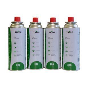 Комплект картриджів газових Tribe цанговий 220 г 4 шт T-HF-0011 T-HF-0011 фото