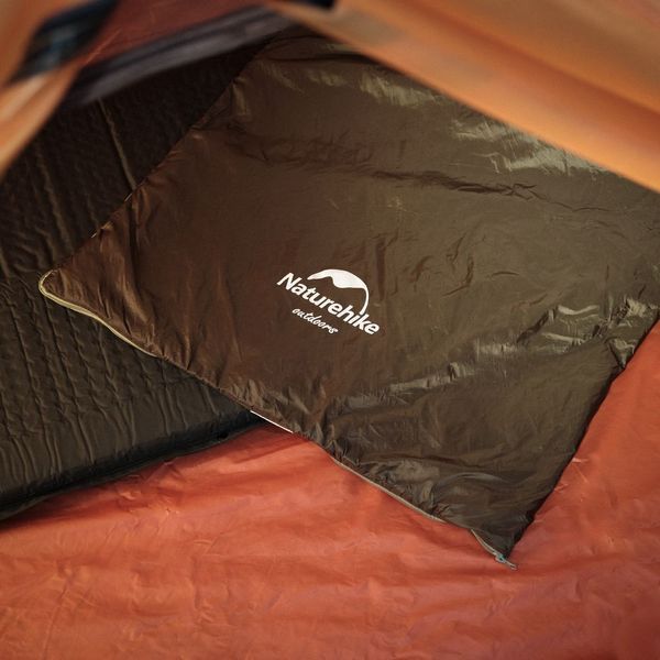 Спальник надлегкий Naturehike LW180 NH21MSD04 правий, (15&deg;C), p-p M, темно-зелений 6927595786949-R фото