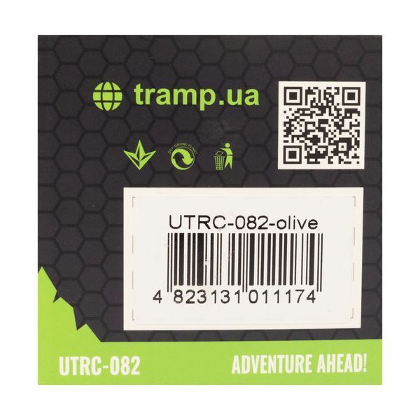 Кружка складана TRAMP силіконова з кришкою 350мл UTRC-082, Зелений UTRC-082-olive фото