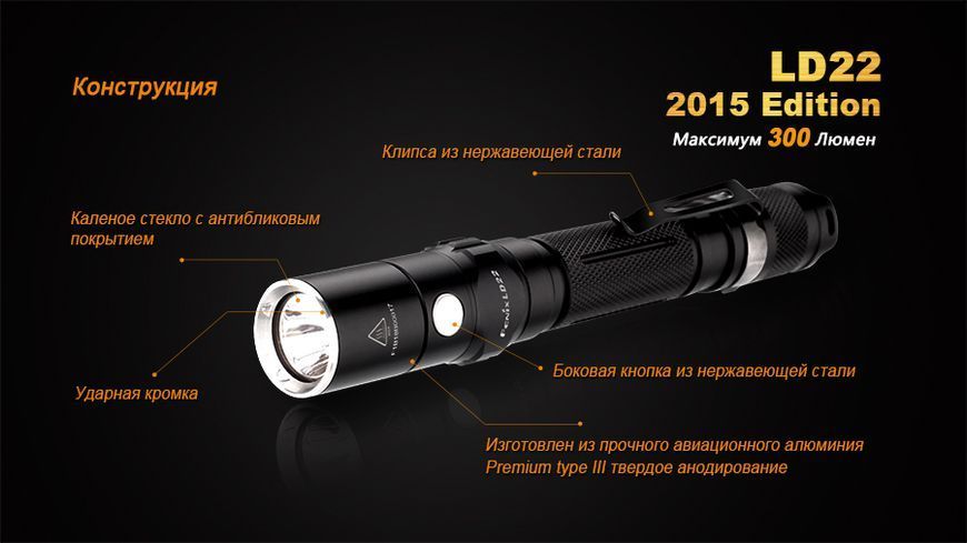 Ліхтар ручний Fenix LD22 G2 2015 LD22XPG2R52015 фото