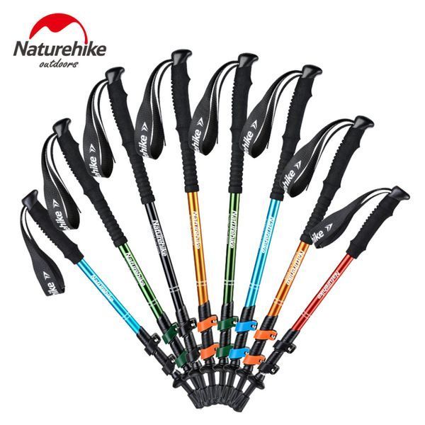 Трекінгова палиця 3-сек. Naturehike Women 6061 AL NH17D001-Z, 57-120 см, алюміній, золотиста 6975641885597 фото