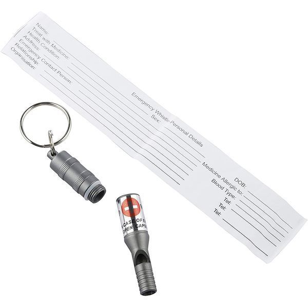 Munkees 3385 брелок-свисток Emergency Whistle grey 3385-GY фото