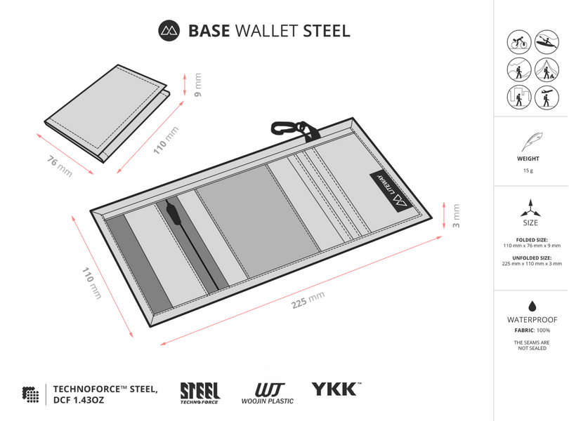 BASE WALLET STEEL Black