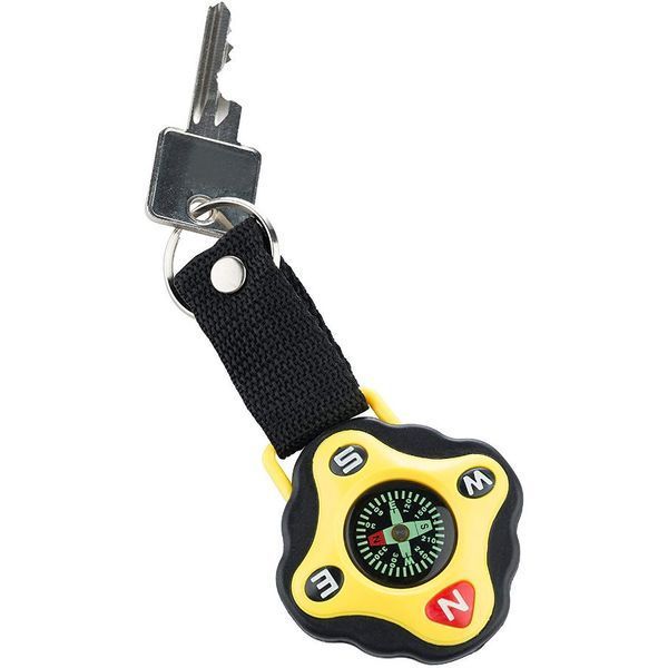 Munkees 3155 брелок-компас Key Fod Compass black-yellow 3155-BY фото