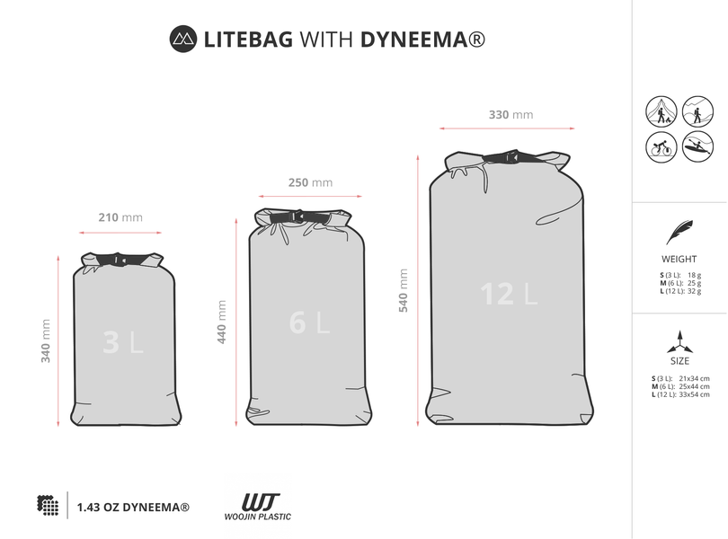 LITEBAG WITH DYNEEMA&reg; 12L