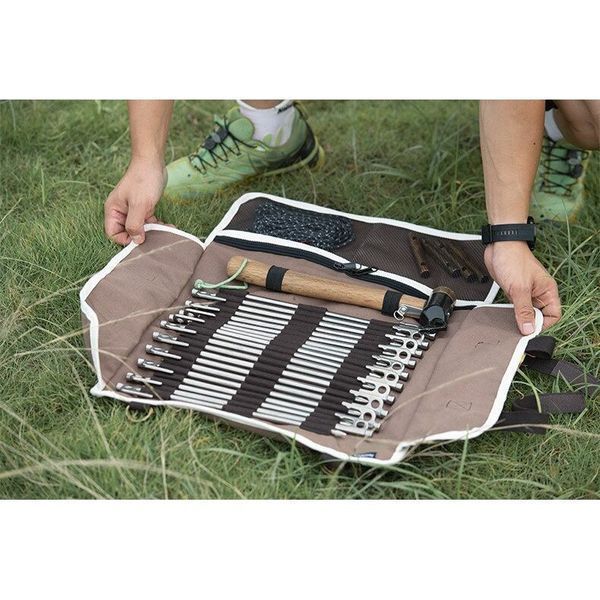 Чохол-органайзер Naturehike для кілочків (великий) NH20PJ093, коричневий 6927595705452 фото