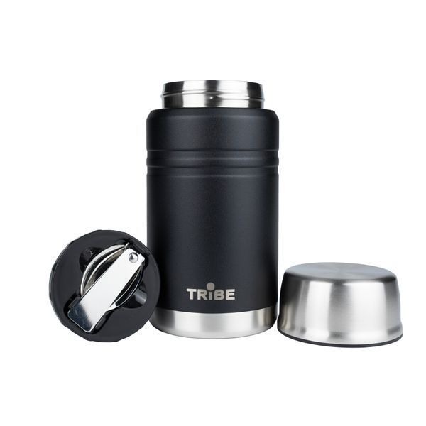Термос Tribe Food Jar харчовий 0,7 л T-DE-0023, black T-DE-0023-black фото